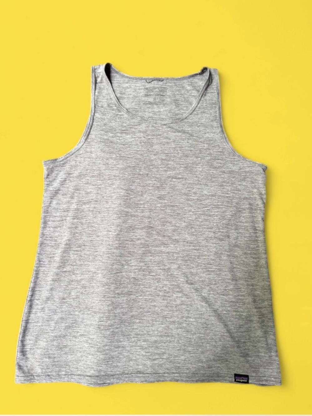 Patagonia Light Heather Gray Capilene Women's Tank Top